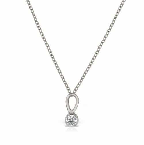 Pandantiv aur 14 kt cu zirconia P 154S