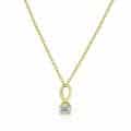 Pandantiv aur 14 kt cu zirconia P 154S