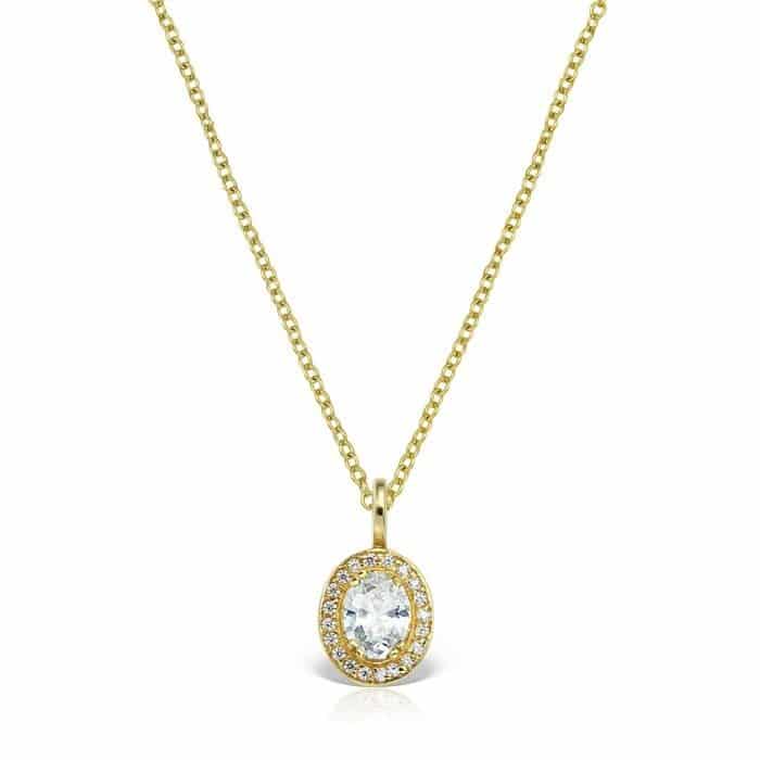 Pandantiv aur 14 kt cu zirconia diverse culori P 156S