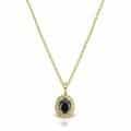 Pandantiv aur 14 kt cu zirconia diverse culori P 156S
