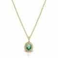 Pandantiv aur 14 kt cu zirconia diverse culori P 156S