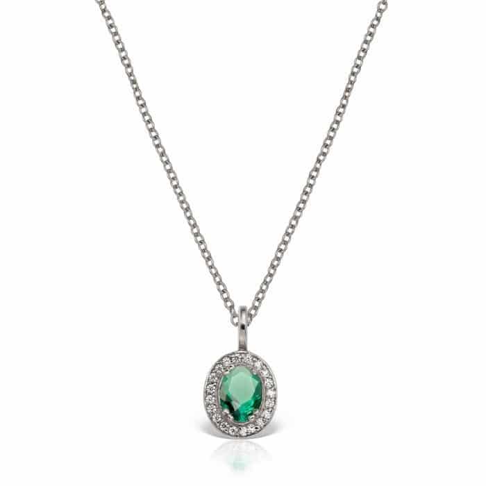 Pandantiv aur 14 kt cu zirconia diverse culori P 156S