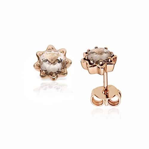 Cercei cu morganite, aur rose, 14 kt, BB.796934M