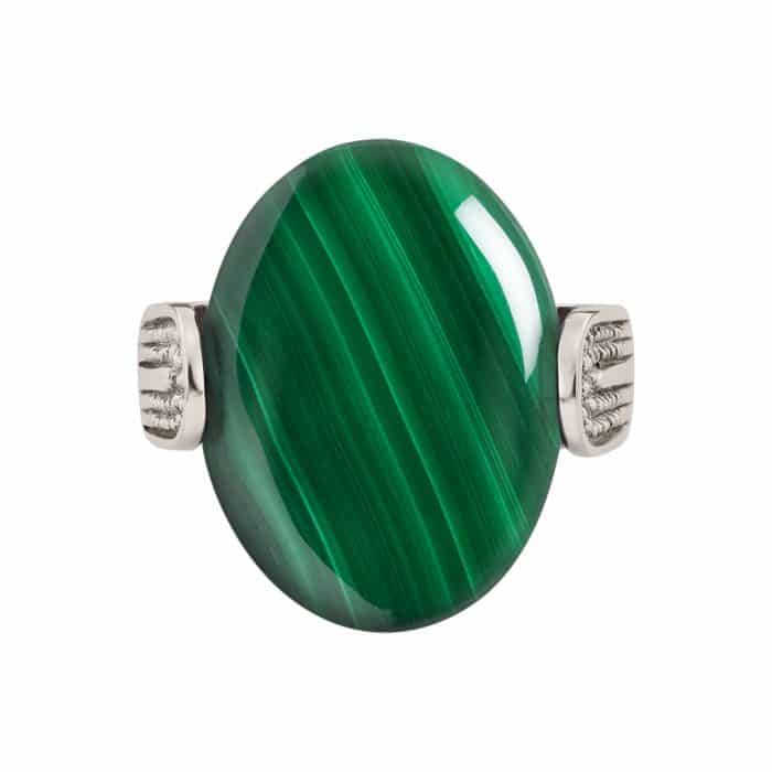 Inel aur 14 kt cu malachit I 10C.6