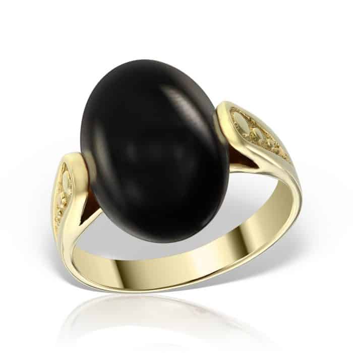 Inel aur 14 kt cu onix negru I 06C.3