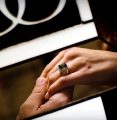 Inel aur 14 kt cu zirconia diverse culori I 639S