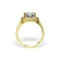 Inel aur 14 kt cu zirconia diverse culori I 639S