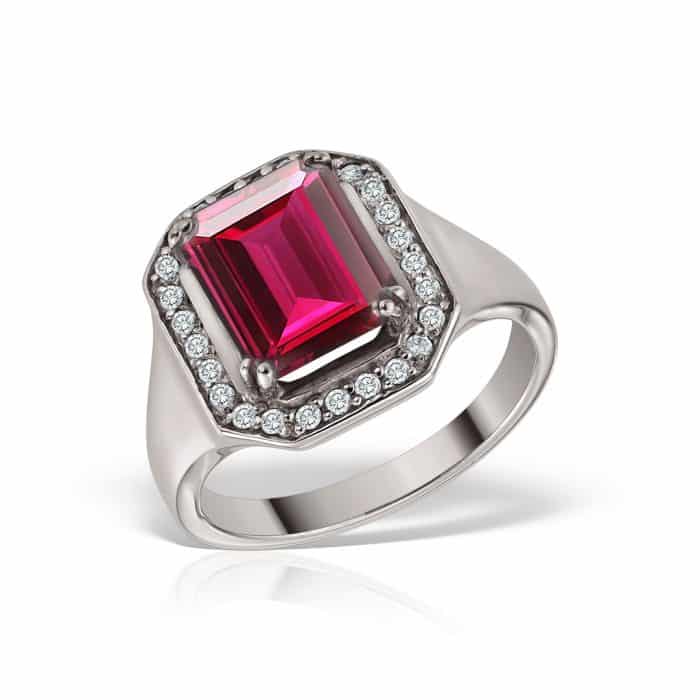 Inel aur 14 kt cu zirconia diverse culori I 639S