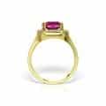 Inel aur 14 kt cu zirconia diverse culori I 639S