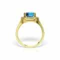 Inel aur 14 kt cu zirconia diverse culori I 639S