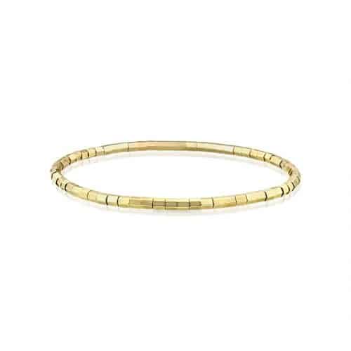 Brățară elastică aur 18 kt, galben/rose/alb, BRI02