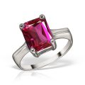 Inel logodnă din aur 14 kt I 283S, galben/alb, zirconia diverse culori