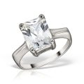 Inel logodnă din aur 14 kt I 283S, galben/alb, zirconia diverse culori