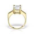 Inel logodnă din aur 14 kt I 283S, galben/alb, zirconia diverse culori