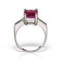 Inel logodnă din aur 14 kt I 283S, galben/alb, zirconia diverse culori