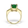 Inel logodnă din aur 14 kt I 283S, galben/alb, zirconia diverse culori