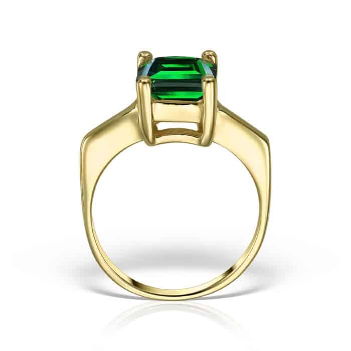 Inel logodnă din aur 14 kt I 283S, galben/alb, zirconia diverse culori