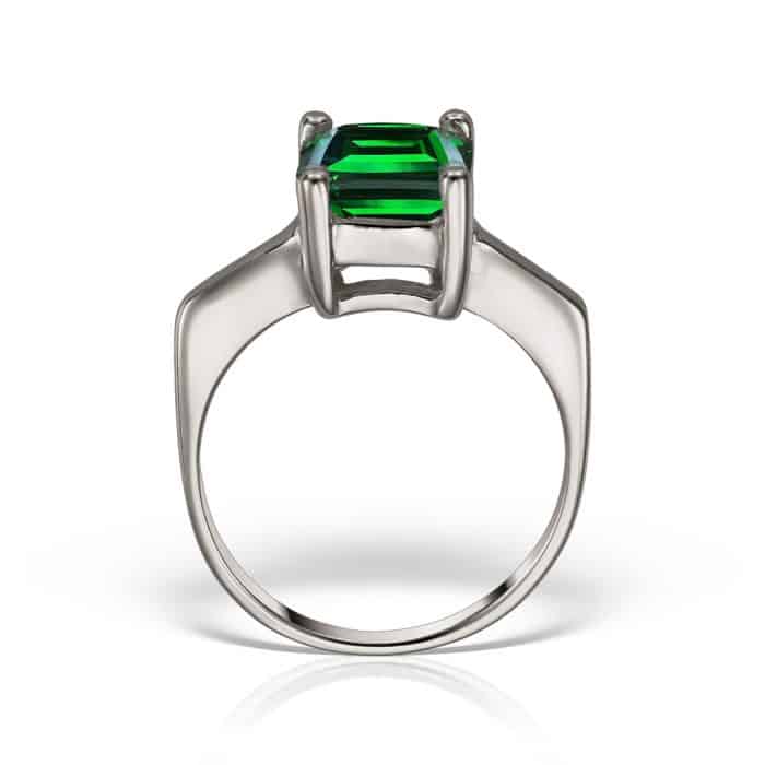 Inel logodnă din aur 14 kt I 283S, galben/alb, zirconia diverse culori