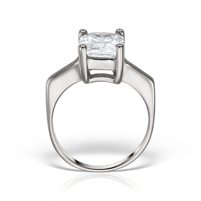 Inel logodnă din aur 14 kt I 283S, galben/alb, zirconia diverse culori