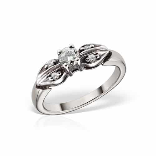Inel de logodnă din aur 14 kt cu zirconia diverse culori I 632S