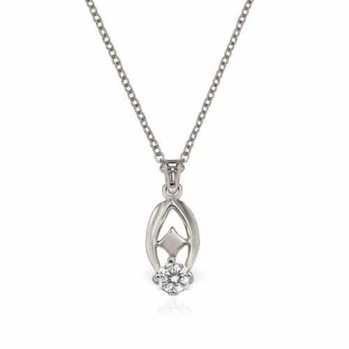 Pandantiv aur 14kt cu zirconia diverse culori P 147S