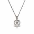 Pandantiv inima aur 14kt cu zirconia diverse culori P 148S