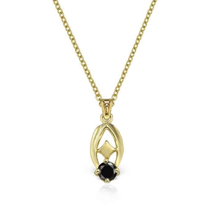 Pandantiv aur 14kt cu zirconia diverse culori P 149S