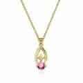 Pandantiv aur 14kt cu zirconia diverse culori P 149S