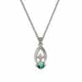Pandantiv aur 14kt cu zirconia diverse culori P 149S
