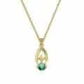 Pandantiv aur 14kt cu zirconia diverse culori P 149S