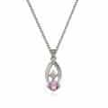 Pandantiv aur 14kt cu zirconia diverse culori P 149S