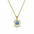 Pandantiv inima aur 14kt cu zirconia diverse culori P 148S