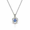 Pandantiv inima aur 14kt cu zirconia diverse culori P 148S