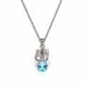 Pandantiv aur 14kt cu zirconia diverse culori P 149S