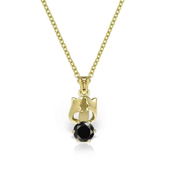 Pandantiv aur 14kt cu zirconia diverse culori P 149S