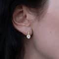 Cercei aur damă cu zirconii, 14 kt, C 236S