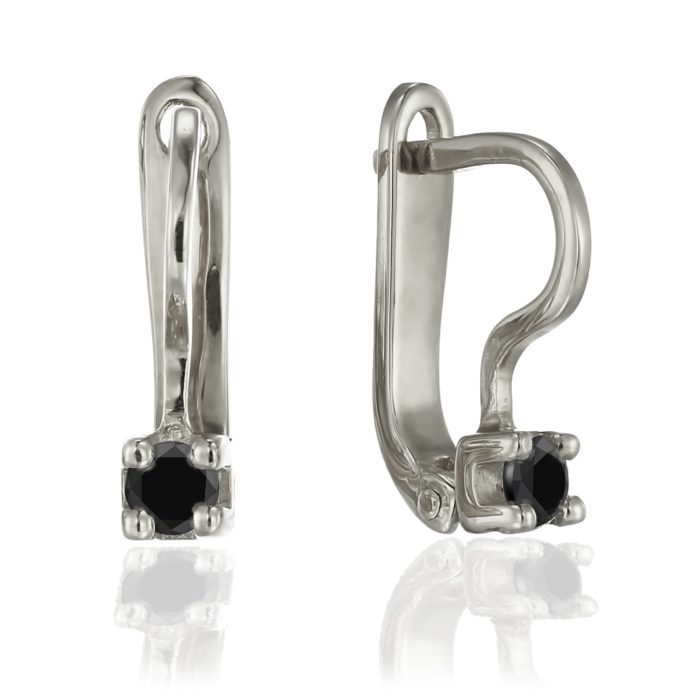 Cercei cu diamante pentru copii, aur 18 kt, C 033L