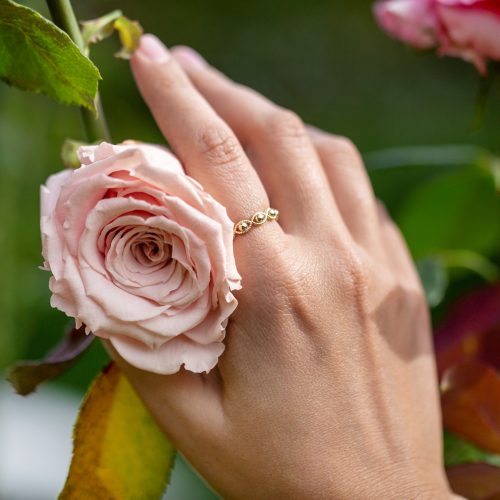 Inel aur galben 14 kt, model IPI 059