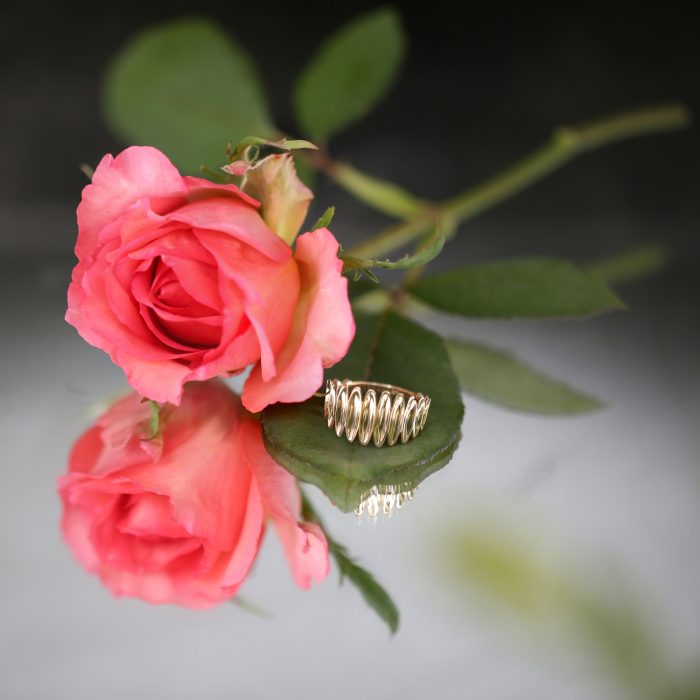 Inel aur galben 14 kt, model IPI 053